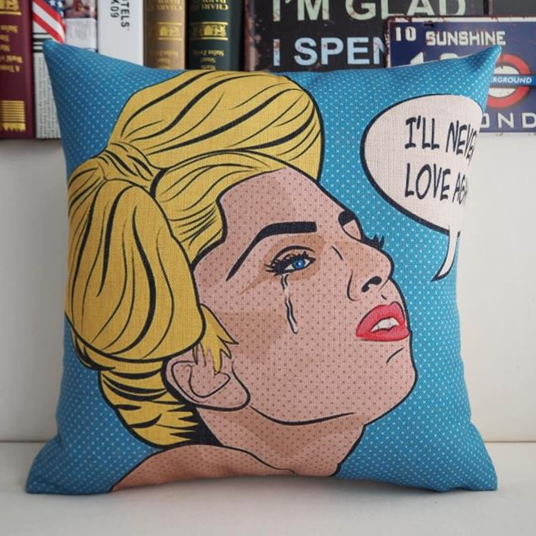 Funda de almohada Monroe creativa moderna