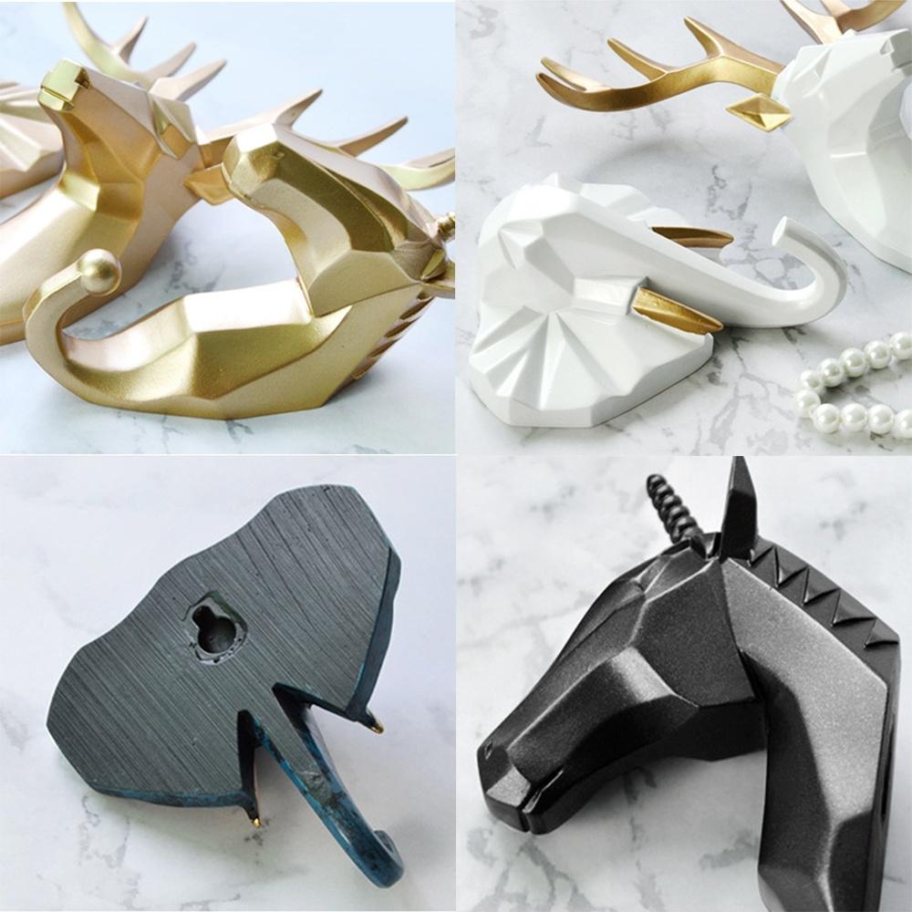 Geometrischer Wandhaken für Wildtiere