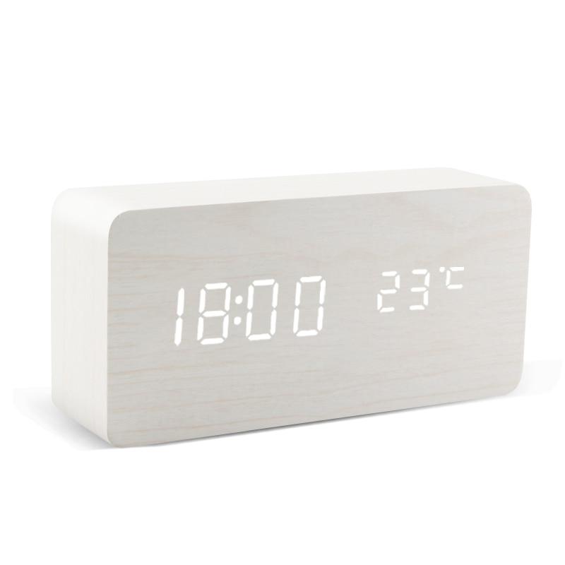 Modern Wooden Alarm Clock