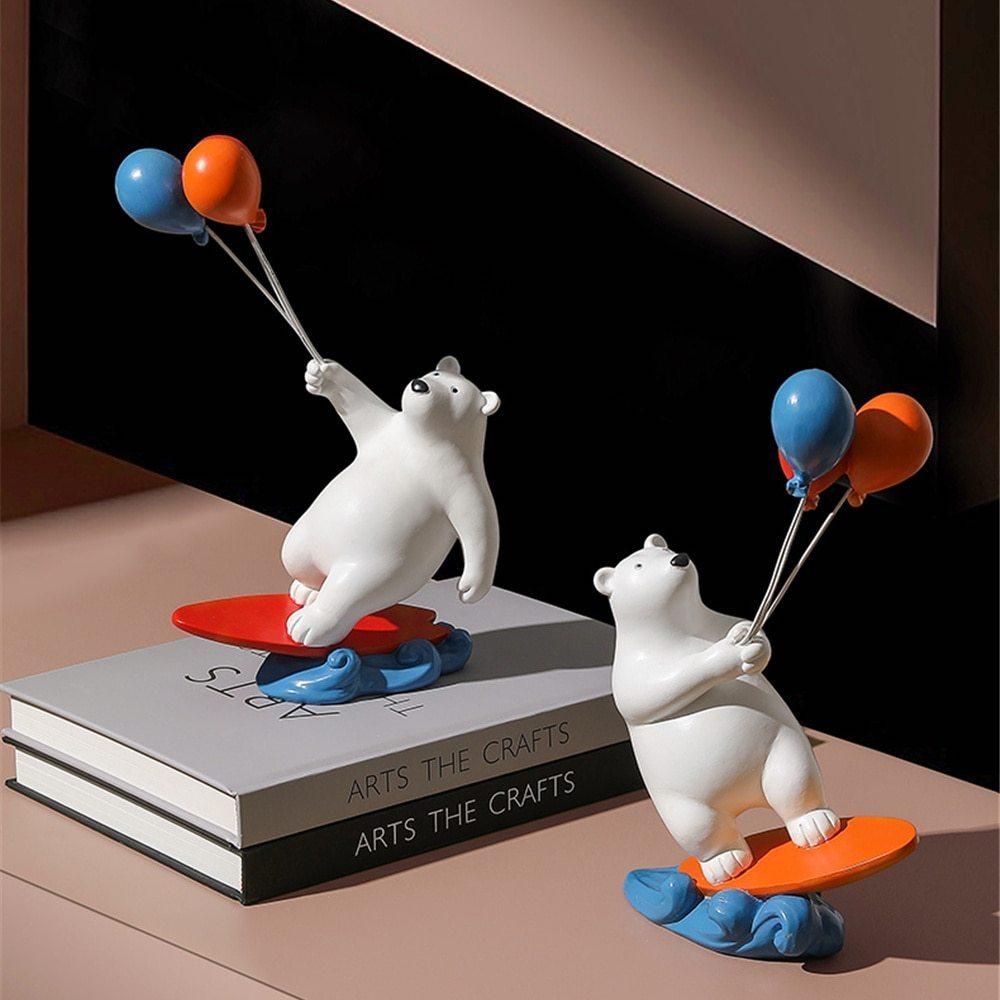 Ballon-Eisbär-Surfer