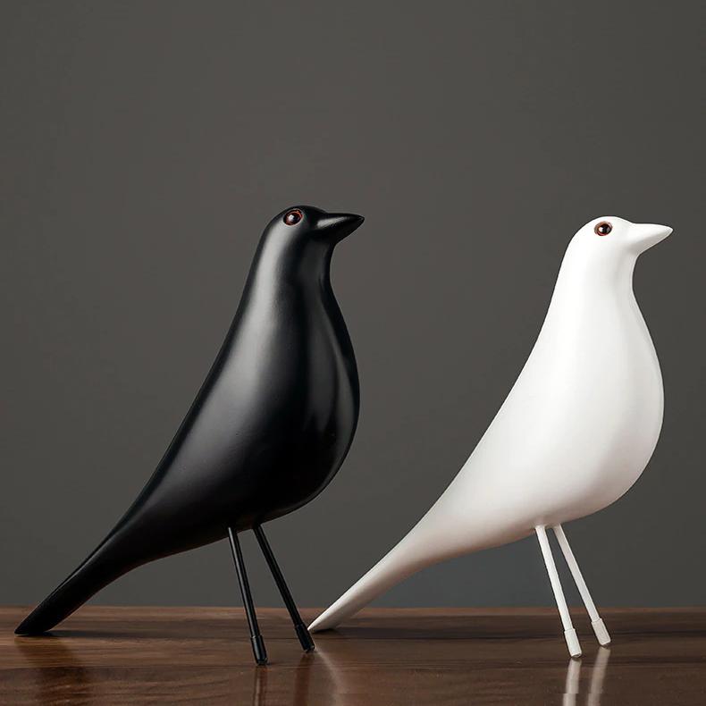 Minimalistische Taubenfigur