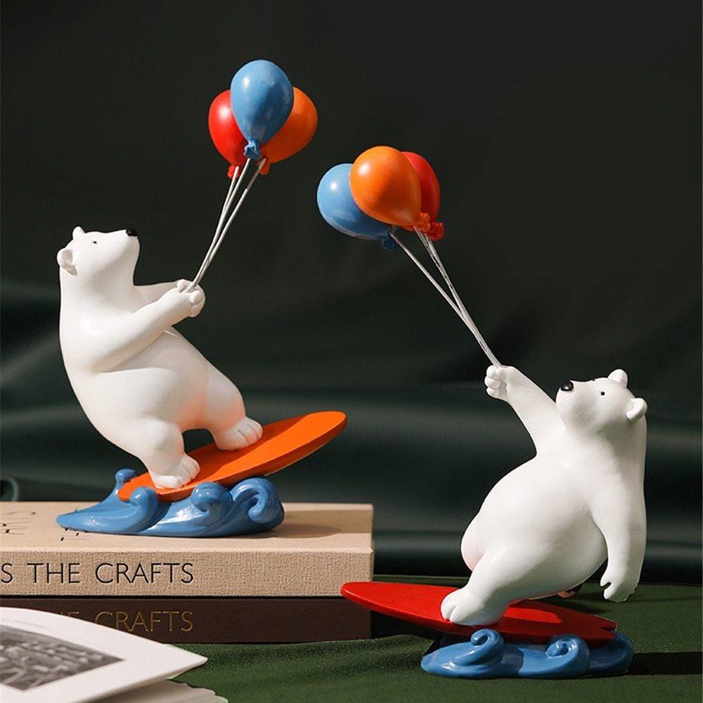 Ballon-Eisbär-Surfer