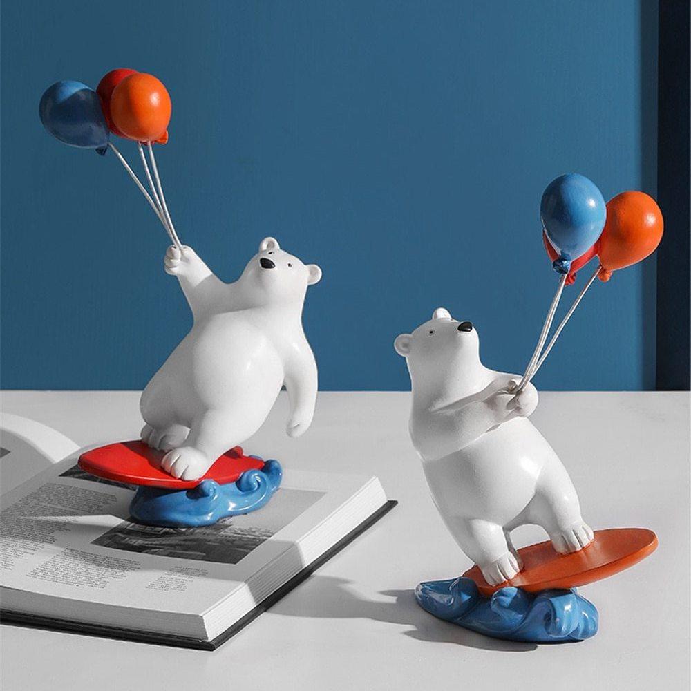 Ballon-Eisbär-Surfer