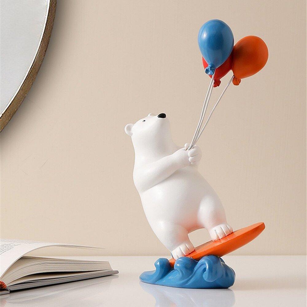 Ballon-Eisbär-Surfer