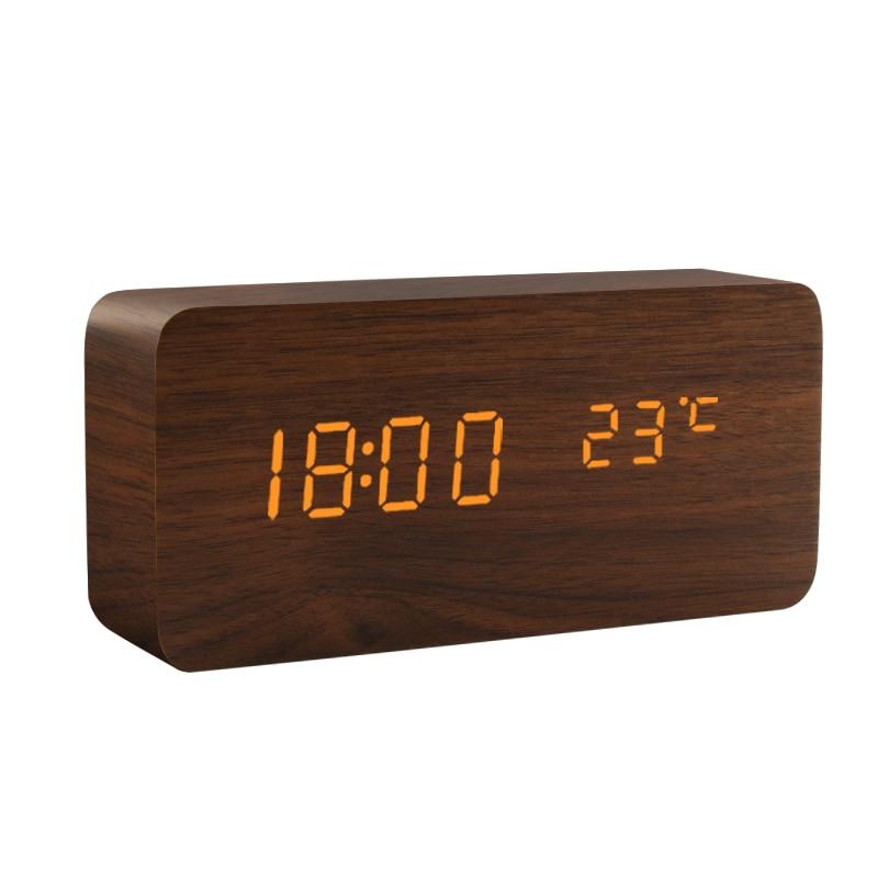 Modern Wooden Alarm Clock