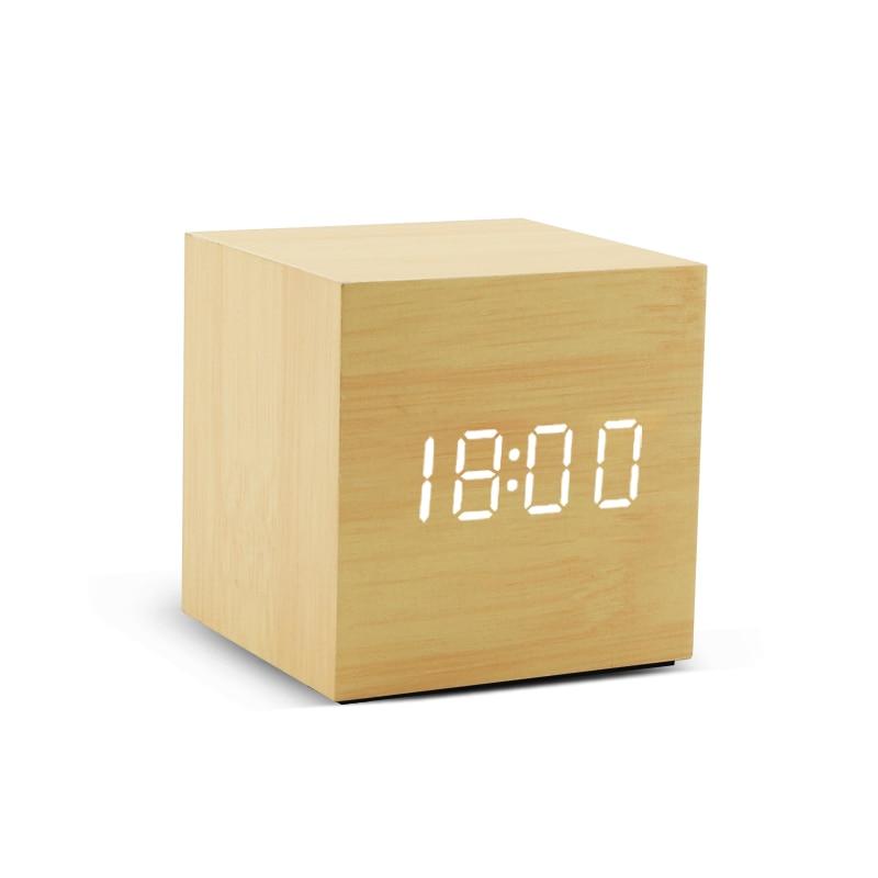 Modern Wooden Alarm Clock