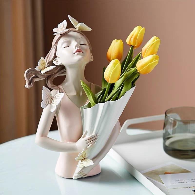 Butterfly Girl Vase