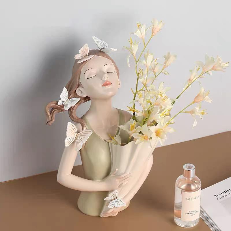 Butterfly Girl Vase