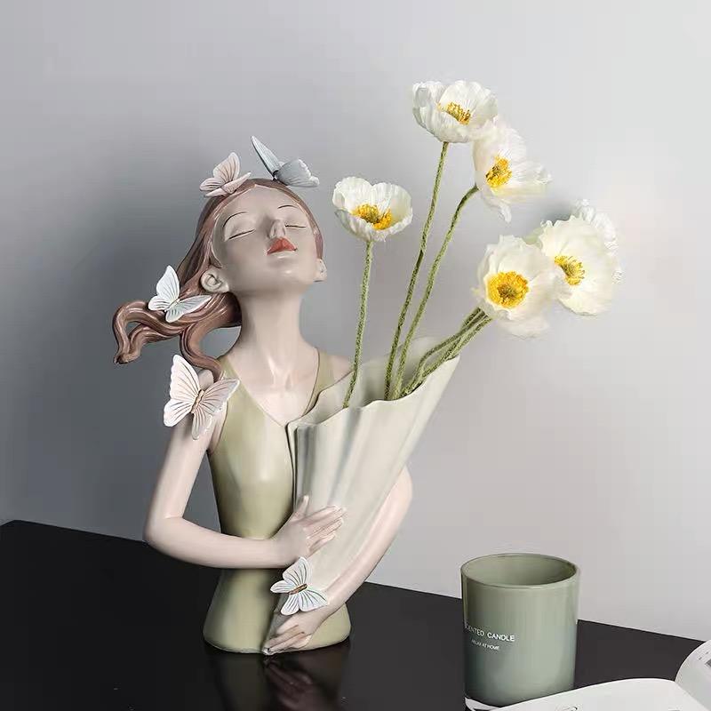 Butterfly Girl Vase