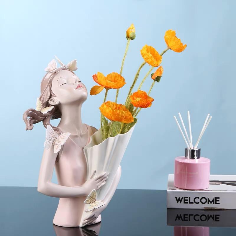 Butterfly Girl Vase