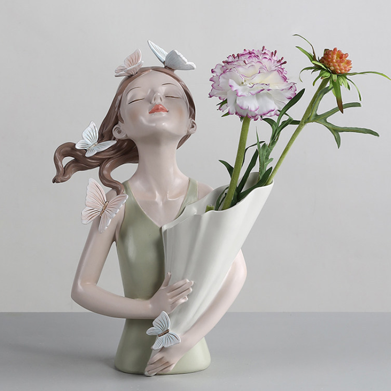 Butterfly Girl Vase