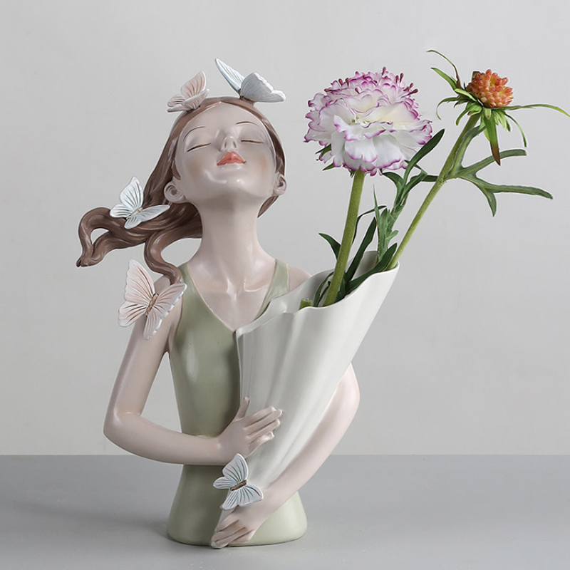 Schmetterlings-Mädchen-Vase