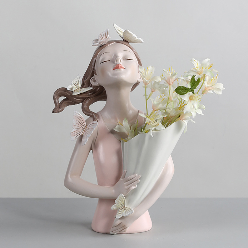 Butterfly Girl Vase