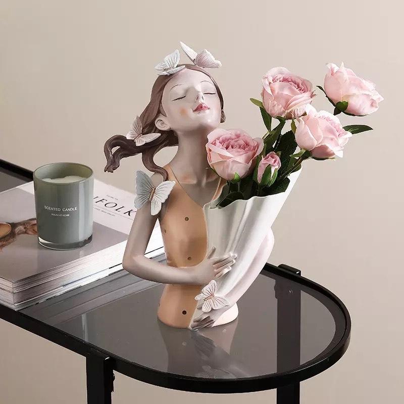 Butterfly Girl Vase