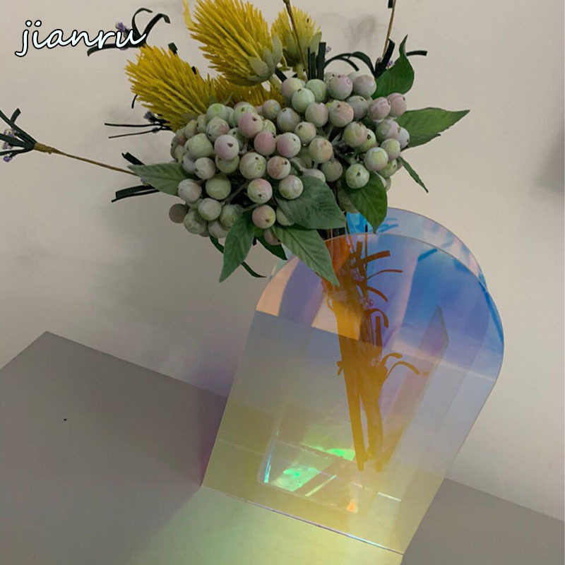 Iridescent Abstract Art Vase