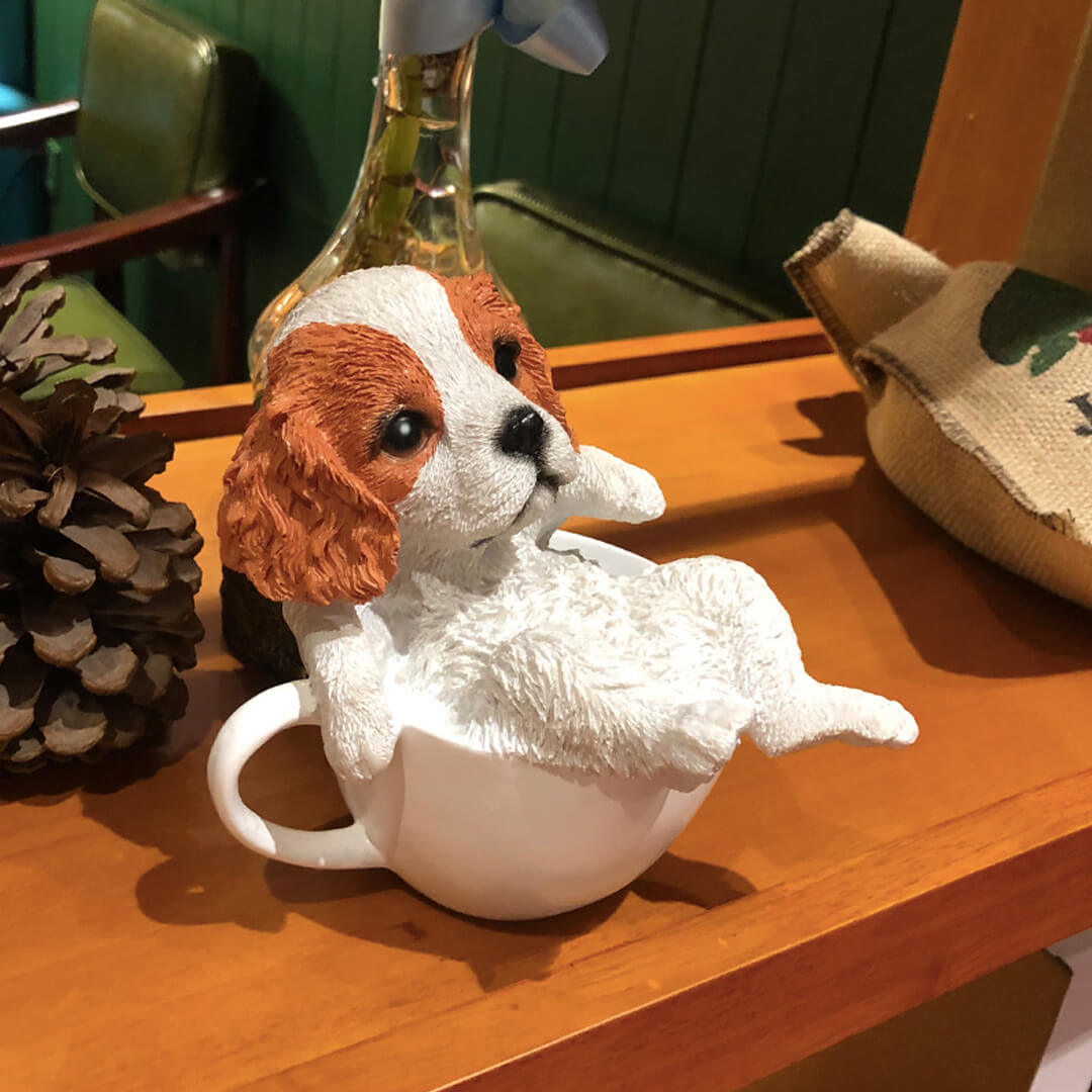 Teacup Dog Coffee Cup Ornament