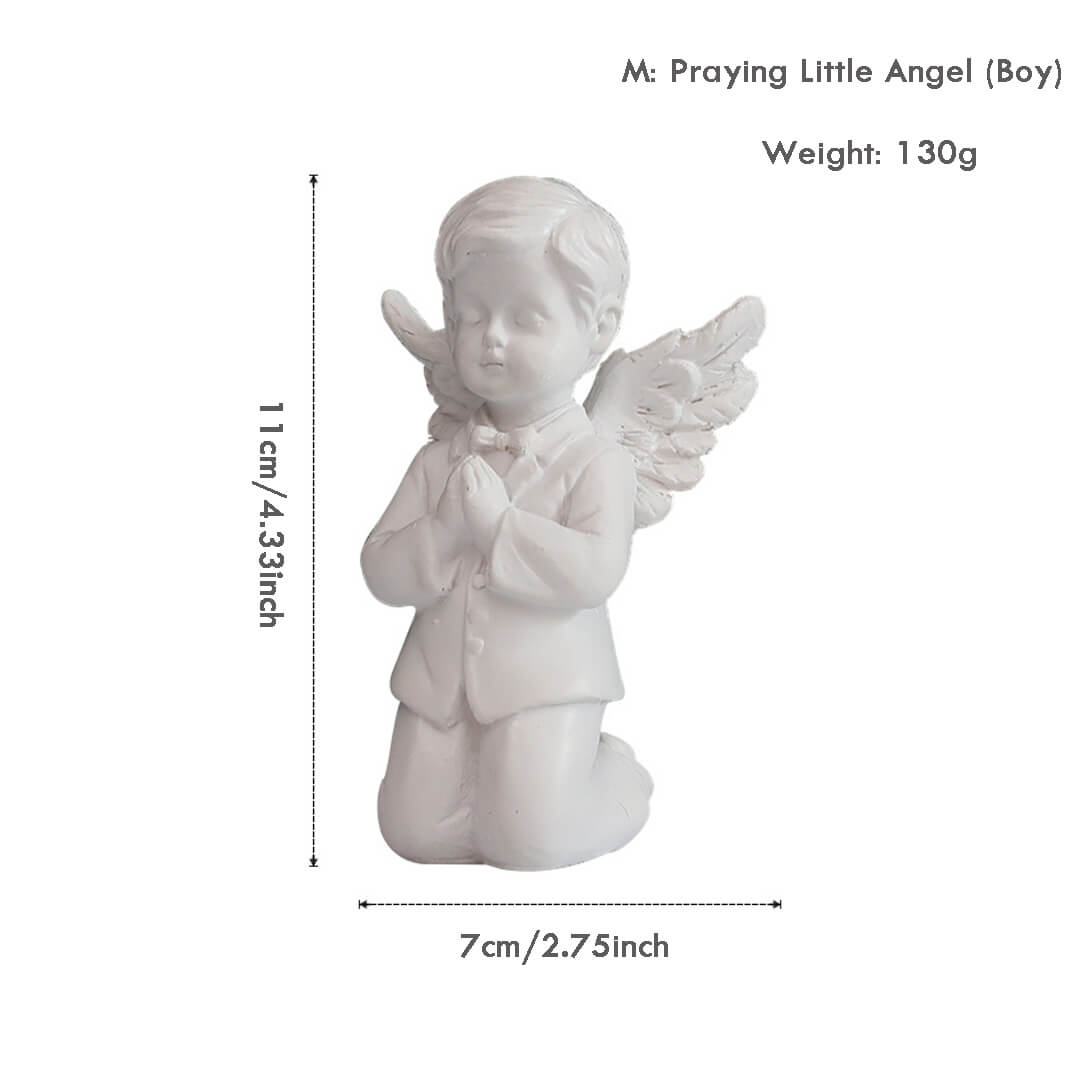 Vintage Pious Praying Angel Decoration