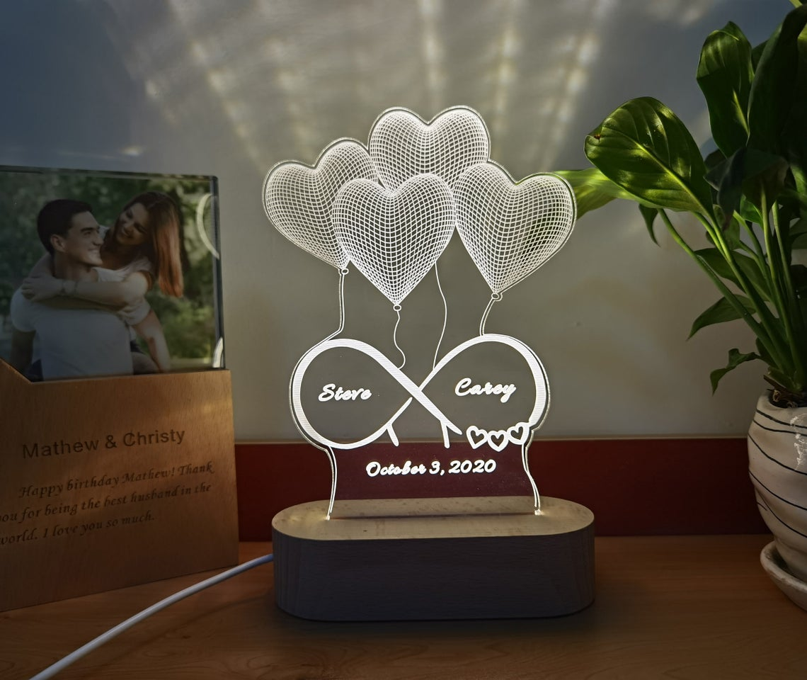 Lámpara de ilusión 3D personalizada