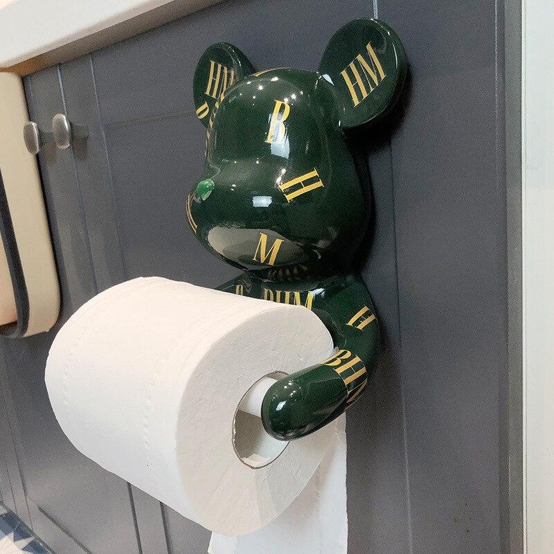 Portarrollos de papel higiénico con forma de oso