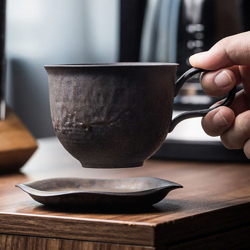 Nordic Retro Rusty Glazed Tea Cup