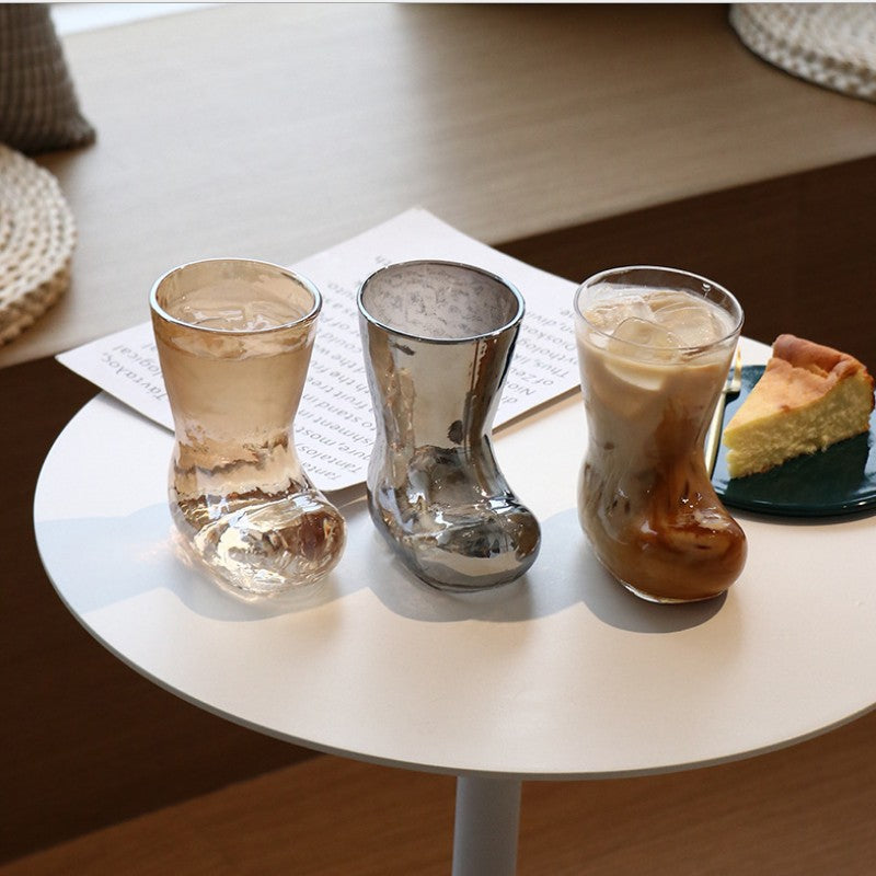 Boot Shoes Shaped Glass Cup