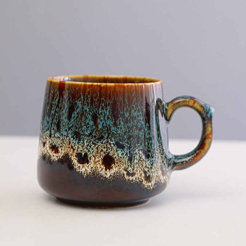 The Volcano reactive glaze coffee mugs