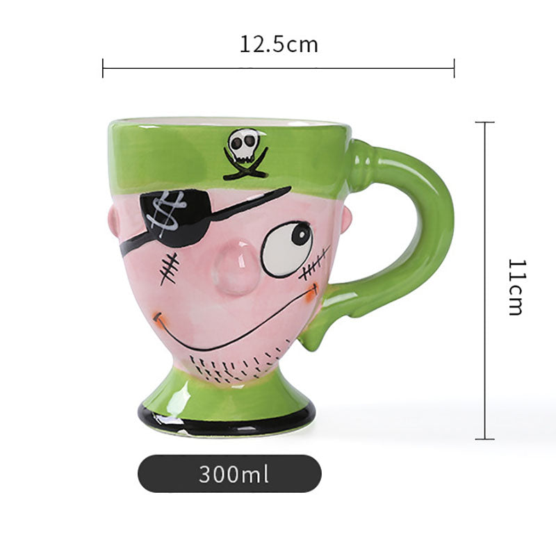 Playful Pirate Cartoon Coffee Mug