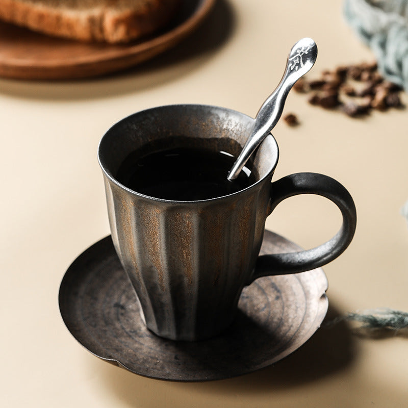 Rostige glasierte Kaffeetassen-Serie