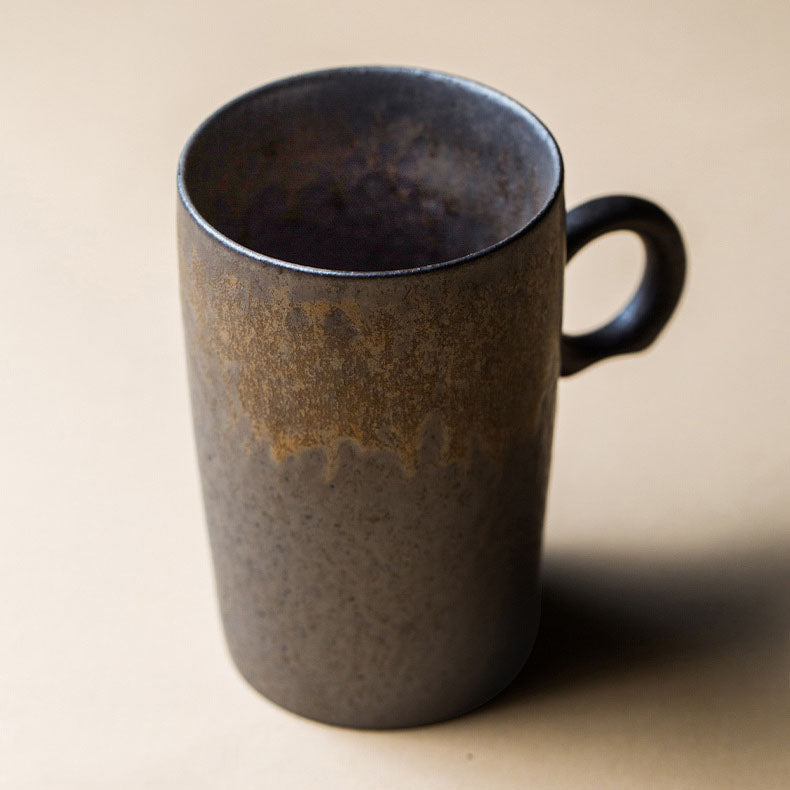 Rusty Glazed Ceramic Coffee Mug