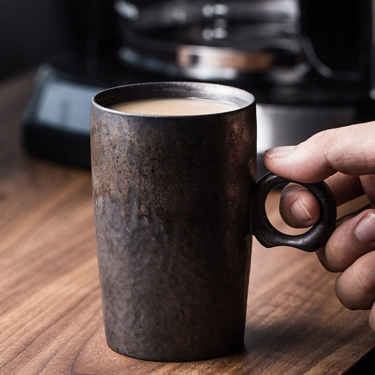 Tazza da caffè in stile ruggine