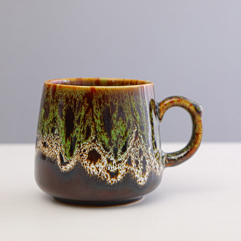 The Volcano reactive glaze coffee mugs