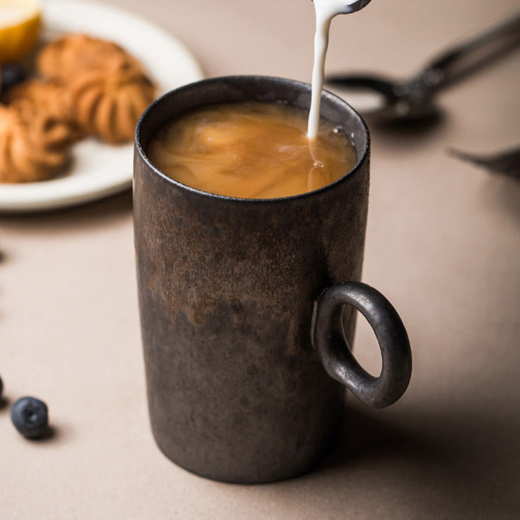 Rusty Glazed Ceramic Coffee Mug