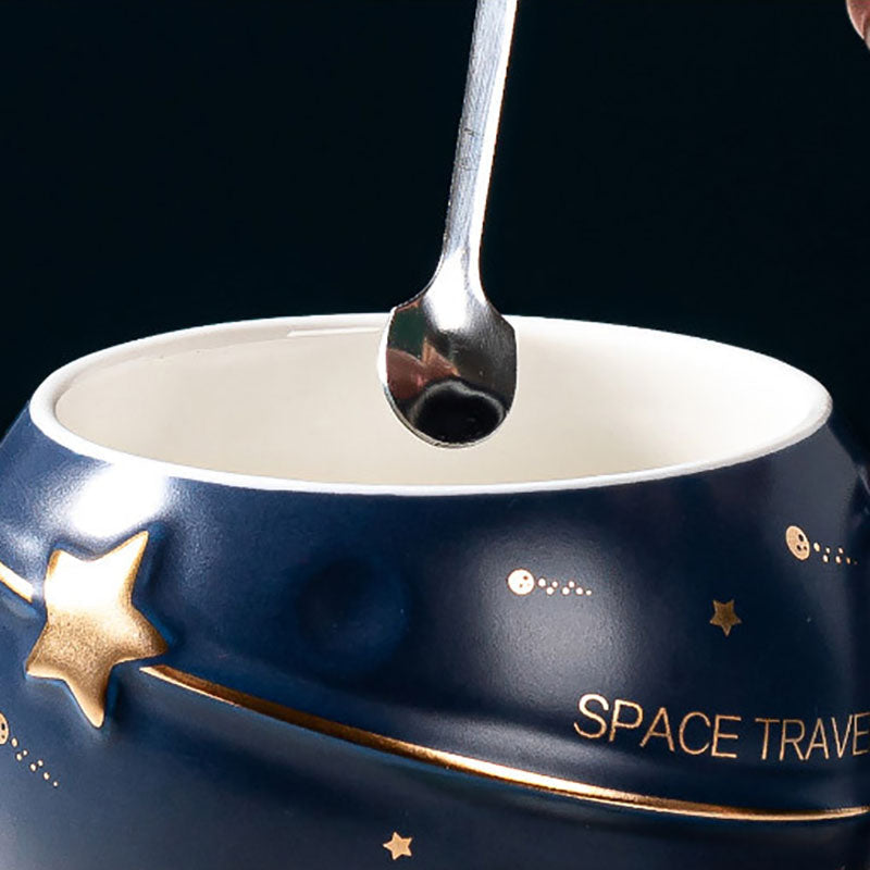 3D Astronaut and Planet Coffee Mug