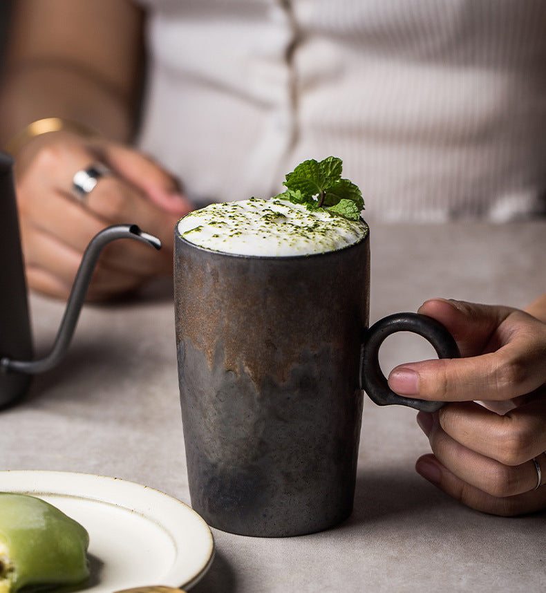 Rusty Glazed Ceramic Coffee Mug