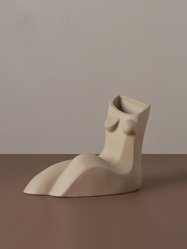 Abstract Art Style Shape Vase