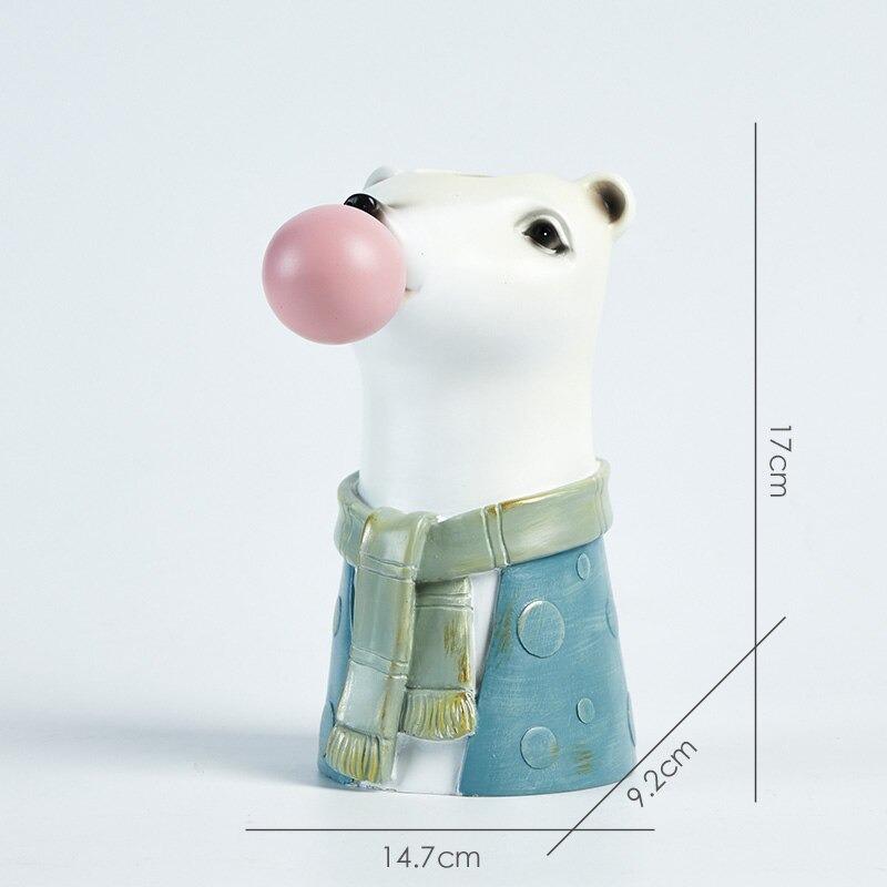 Vase animal chewing-gum