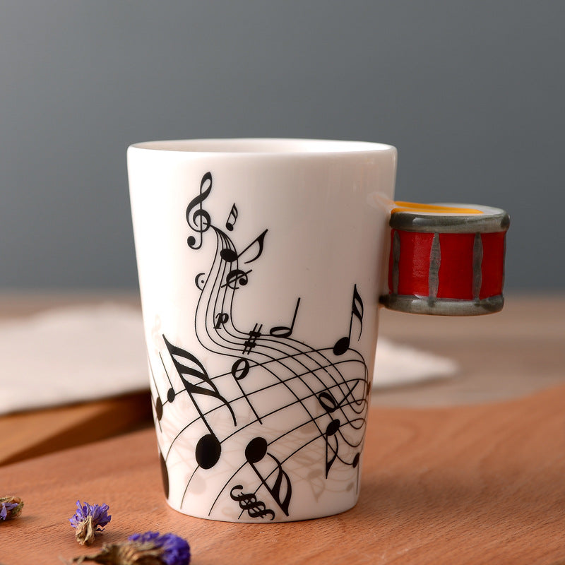 Musical Instruments Mug with drum Handle