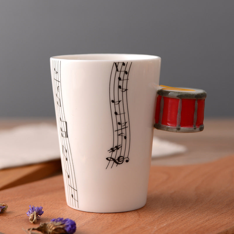 Musical Instruments Mug with drum Handle