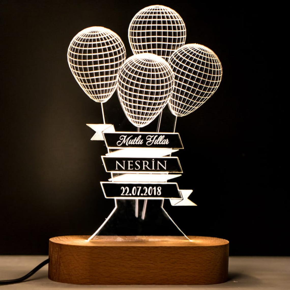 Lámpara de ilusión 3D personalizada
