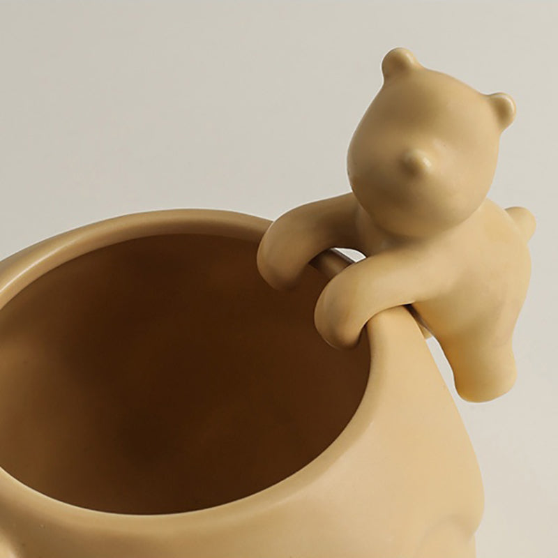 Hanging Bear and Snowball Cup & Saucer Set