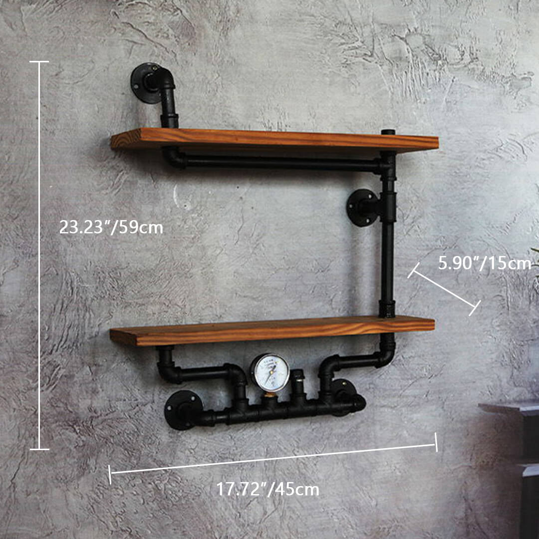 Industrial Style Bookshelf Iron Display Stand