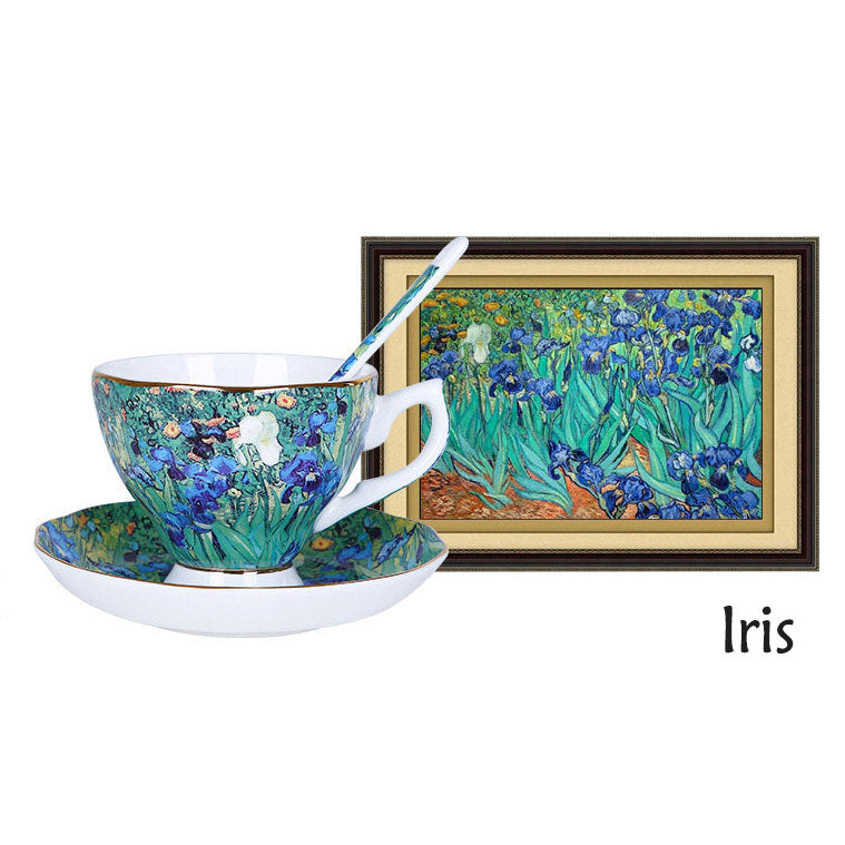 Van Gogh art lris, Teacup Set with saucer and spoon