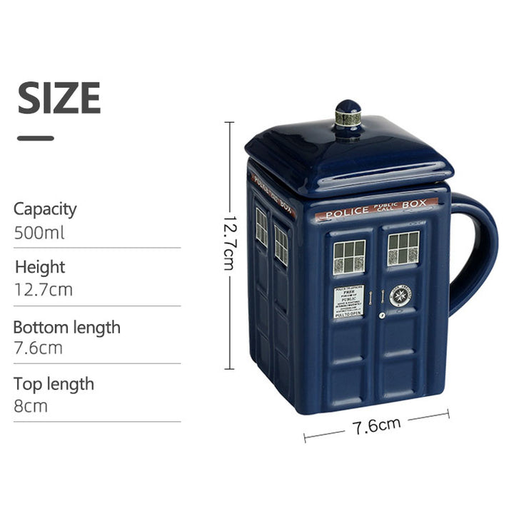 The Police Booth Shaped Coffee Mug