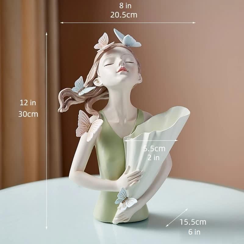 Butterfly Girl Vase