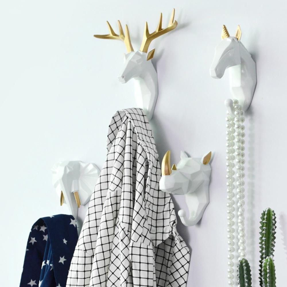 Geometric Wildlife Wall Hook