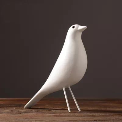 Minimalistische Taubenfigur