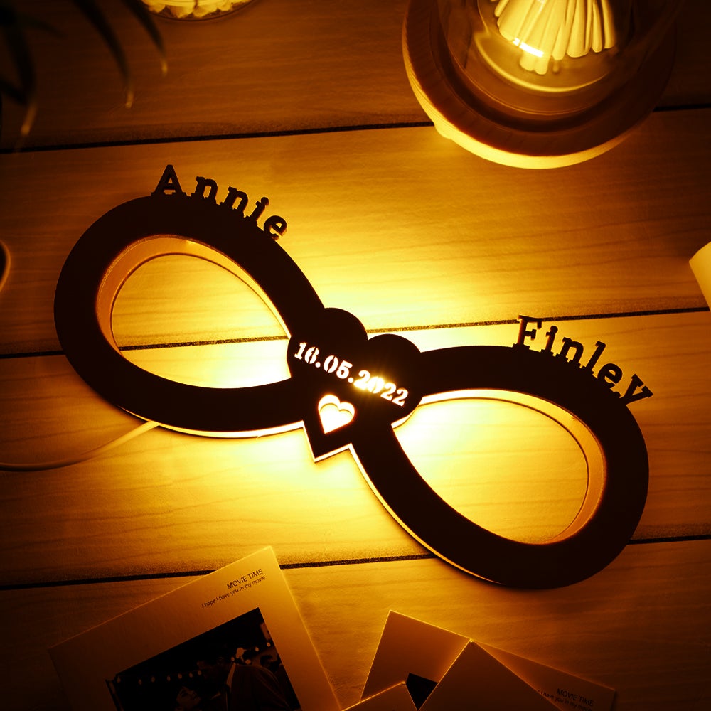 Personalized Engraved Wooden Lamp