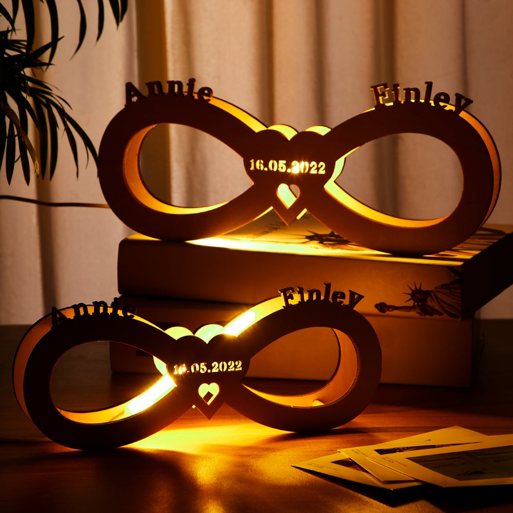 Personalized Engraved Wooden Lamp