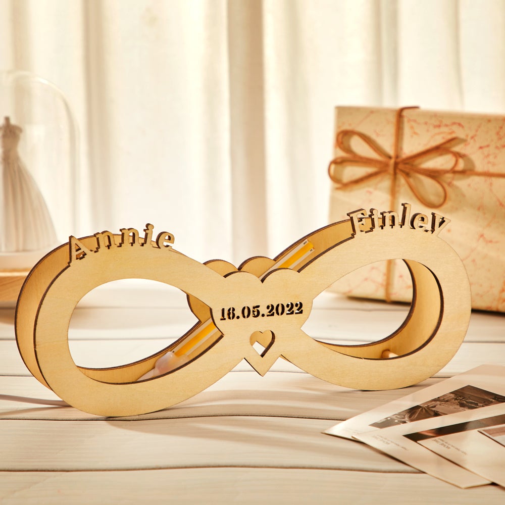 Personalized Engraved Wooden Lamp