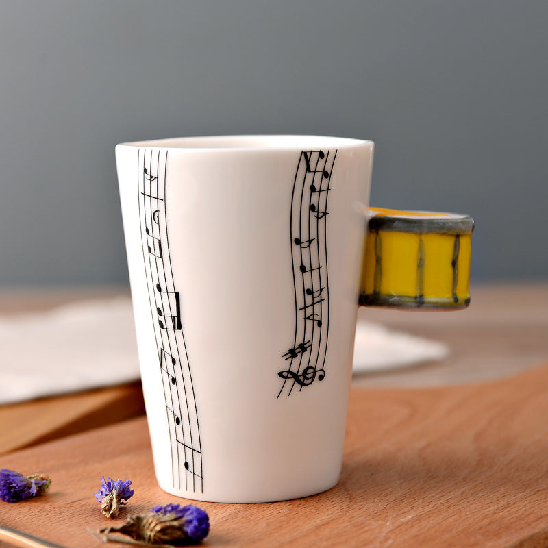 Musical Instruments Mug with drum Handle